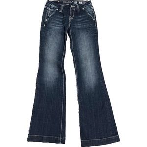 NWOT Miss Me Wide Leg Dark Wash Jeans Size 26 Never Worn Hard to Find Style!!